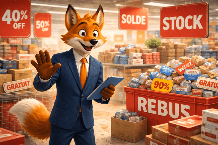 Piège n°4 : Rebus, offerts, solde, stock…